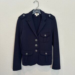 Talbots Blue Military Style Blazer
